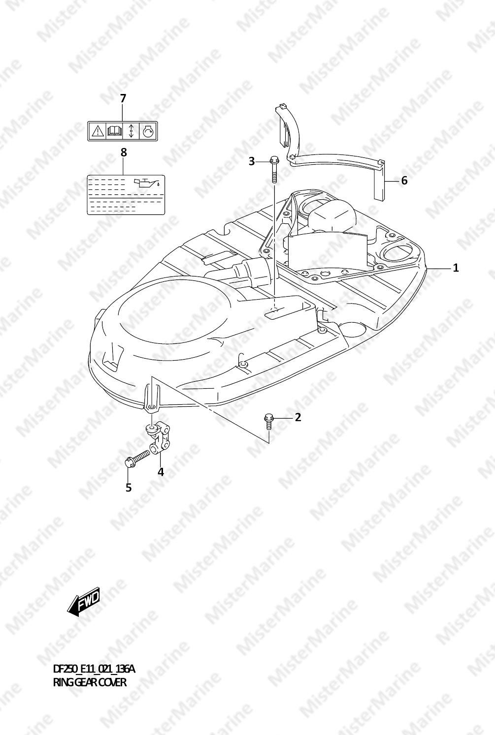 FIG.136A (1-C-12) RING GEAR COVER