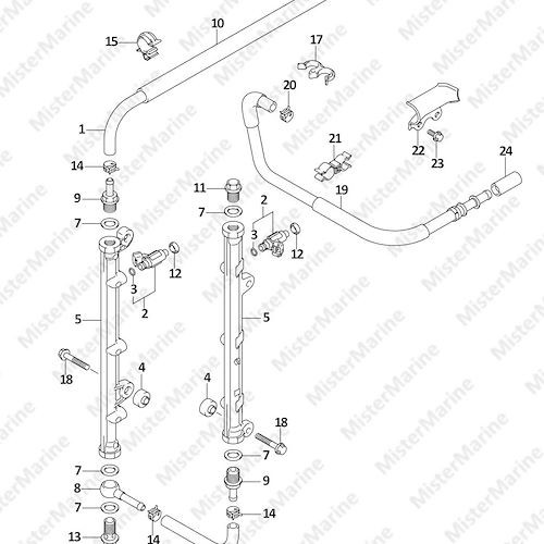 FIG.144C (1-D-3) FUEL INJECTOR (E03:DF250ST)