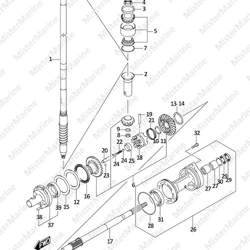 FIG.220A (1-F-9) TRANSMISSION (DF200T)