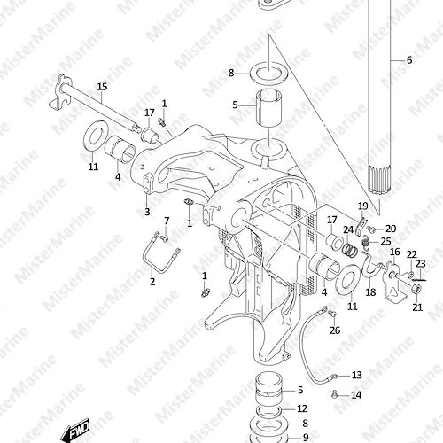 FIG.336A (1-I-9) SWIVEL BRACKET (W/TRANSOM(L))