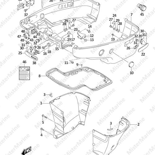 FIG.410A (1-L-6) SIDE COVER (W/TRANSOM(L))