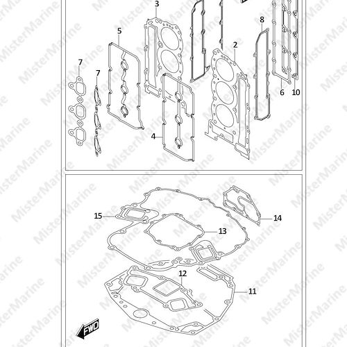 FIG.585A (2-E-3) OPT:GASKET SET (SEE NOTE)