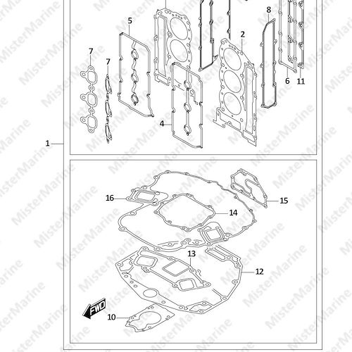 FIG.585B (2-E-5) OPT:GASKET SET (DF250ST)