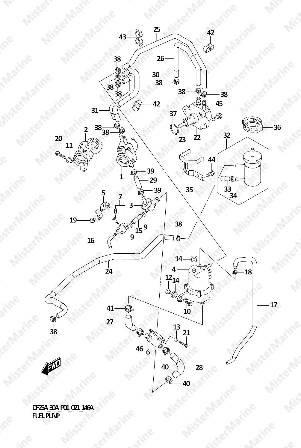 FIG.146A (1-C-2) FUEL PUMP (P01)