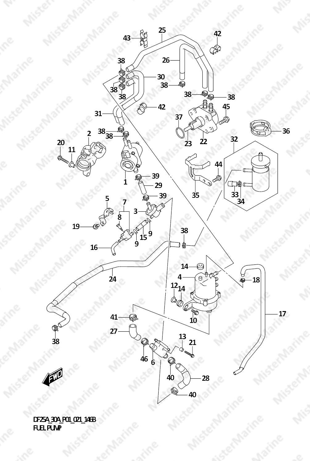 FIG.146B (1-C-4) FUEL PUMP (P40)