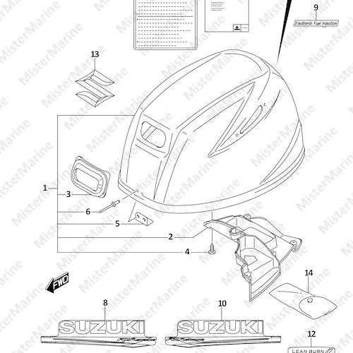 FIG.420B (1-I-11) ENGINE COVER ((DF25AT,DF25ATH):020)