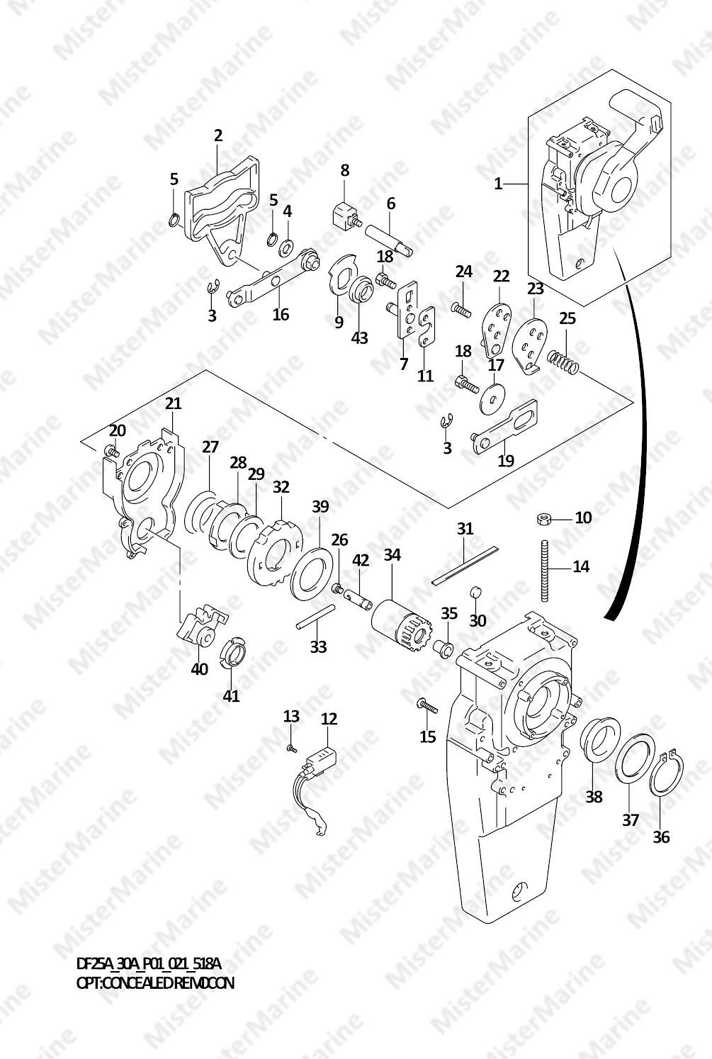 FIG.518A (1-L-2) OPT:CONCEALED REMOCON (2) (SEE NOTE)