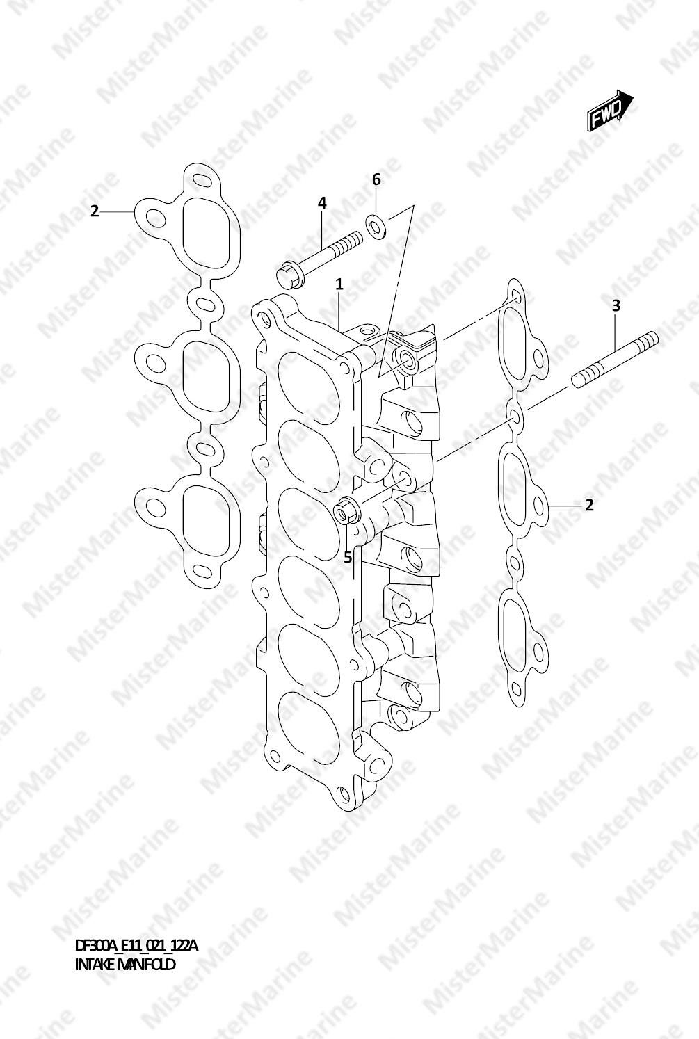 FIG.122A (1-B-11) INTAKE MANIFOLD
