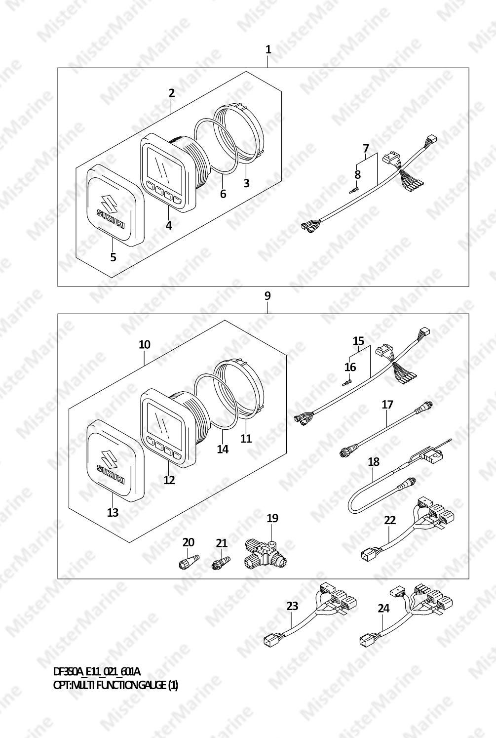 FIG.601A (1-K-5) OPT:MULTI FUNCTION GAUGE (1)
