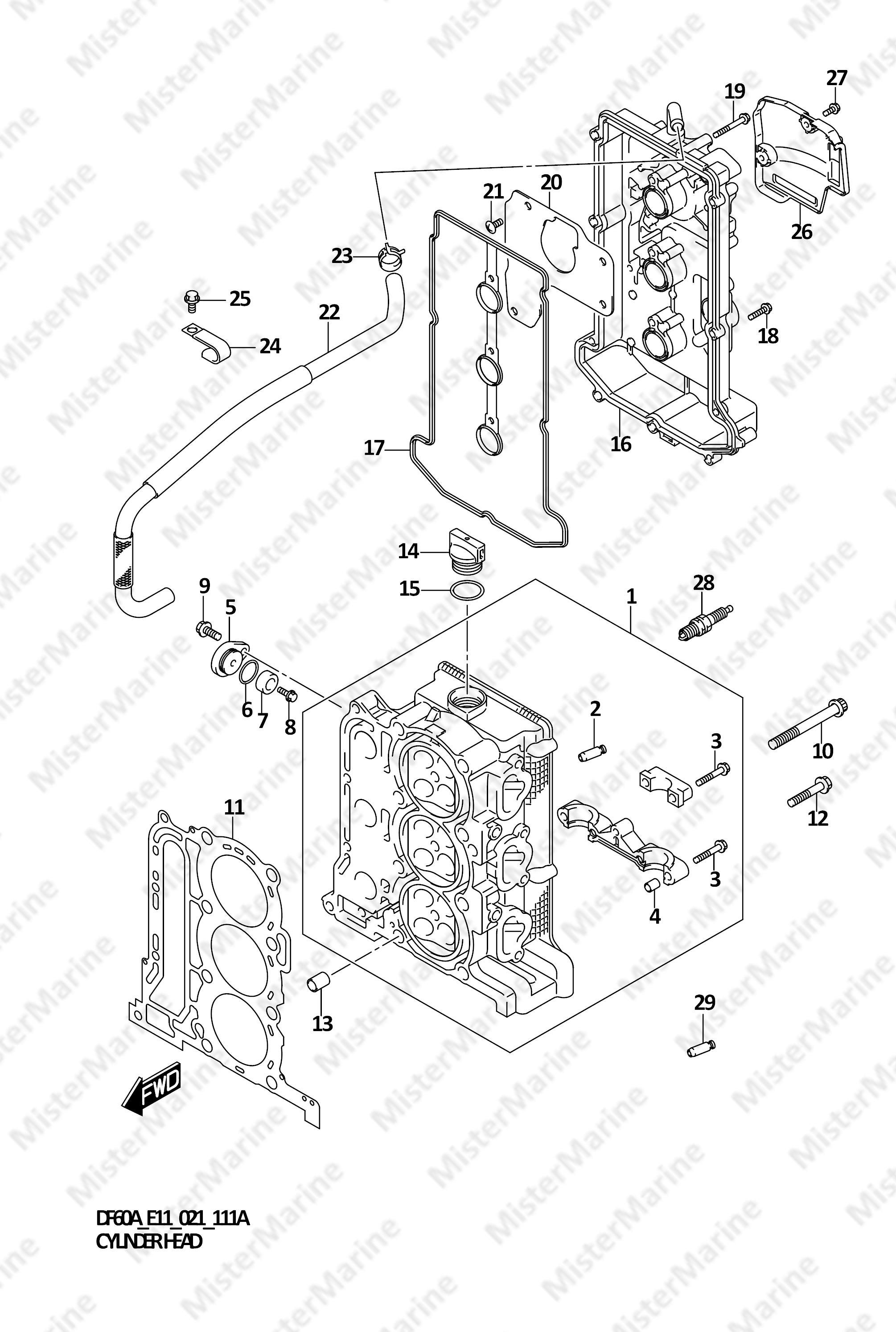 FIG.111A FIG.111A (1-B-2) CYLINDER HEAD