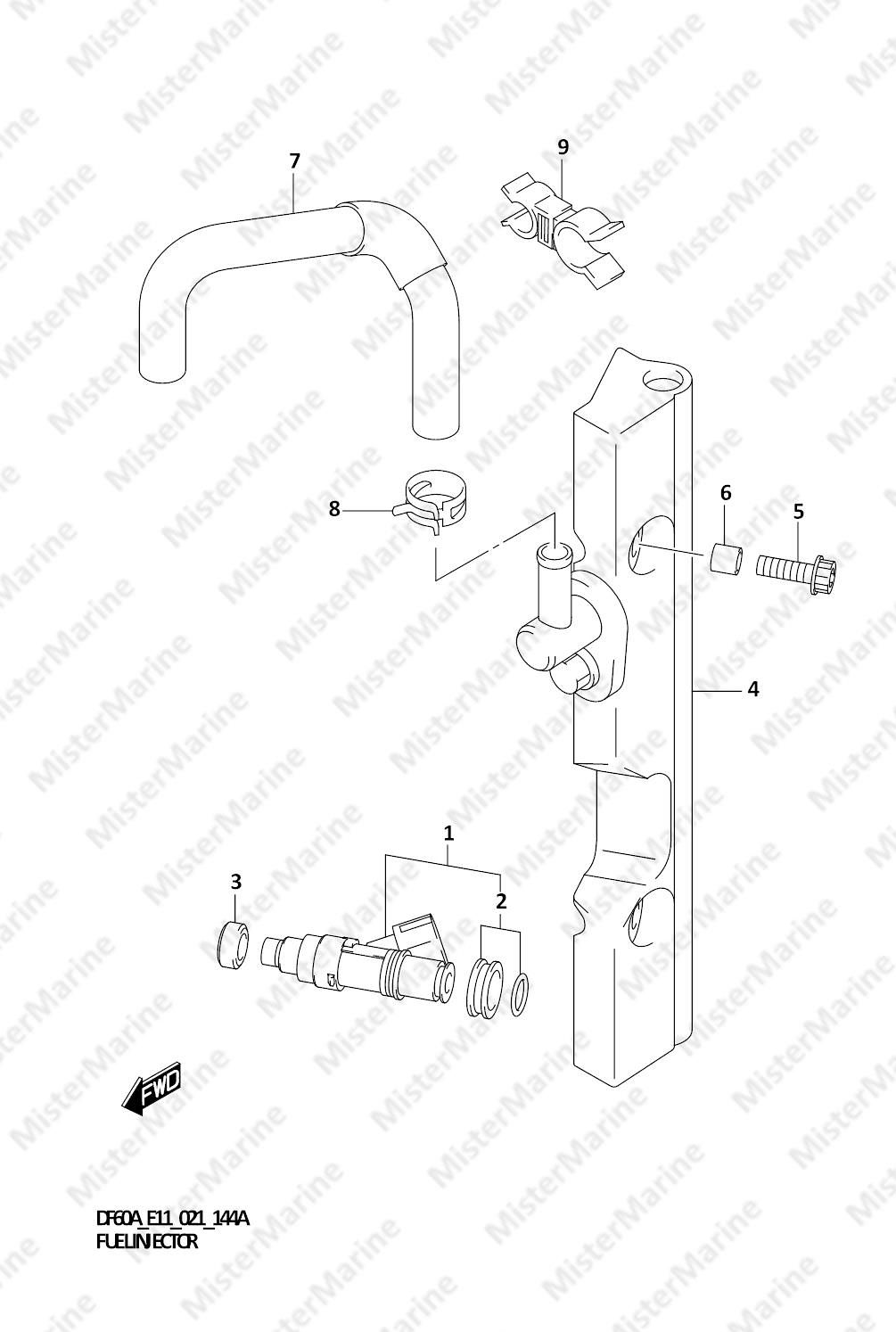 FIG.144A FIG.144A (1-C-6) FUEL INJECTOR
