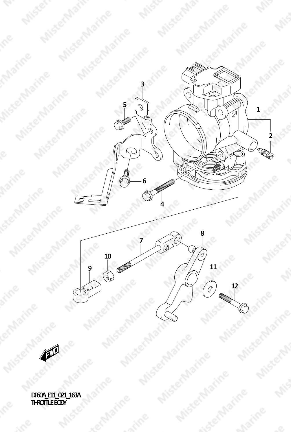 FIG.163A FIG.163A (1-D-5) THROTTLE BODY