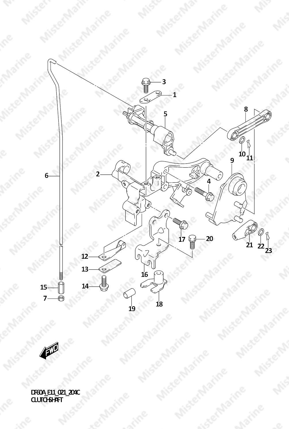FIG.204C FIG.204C (1-E-2) CLUTCH SHAFT