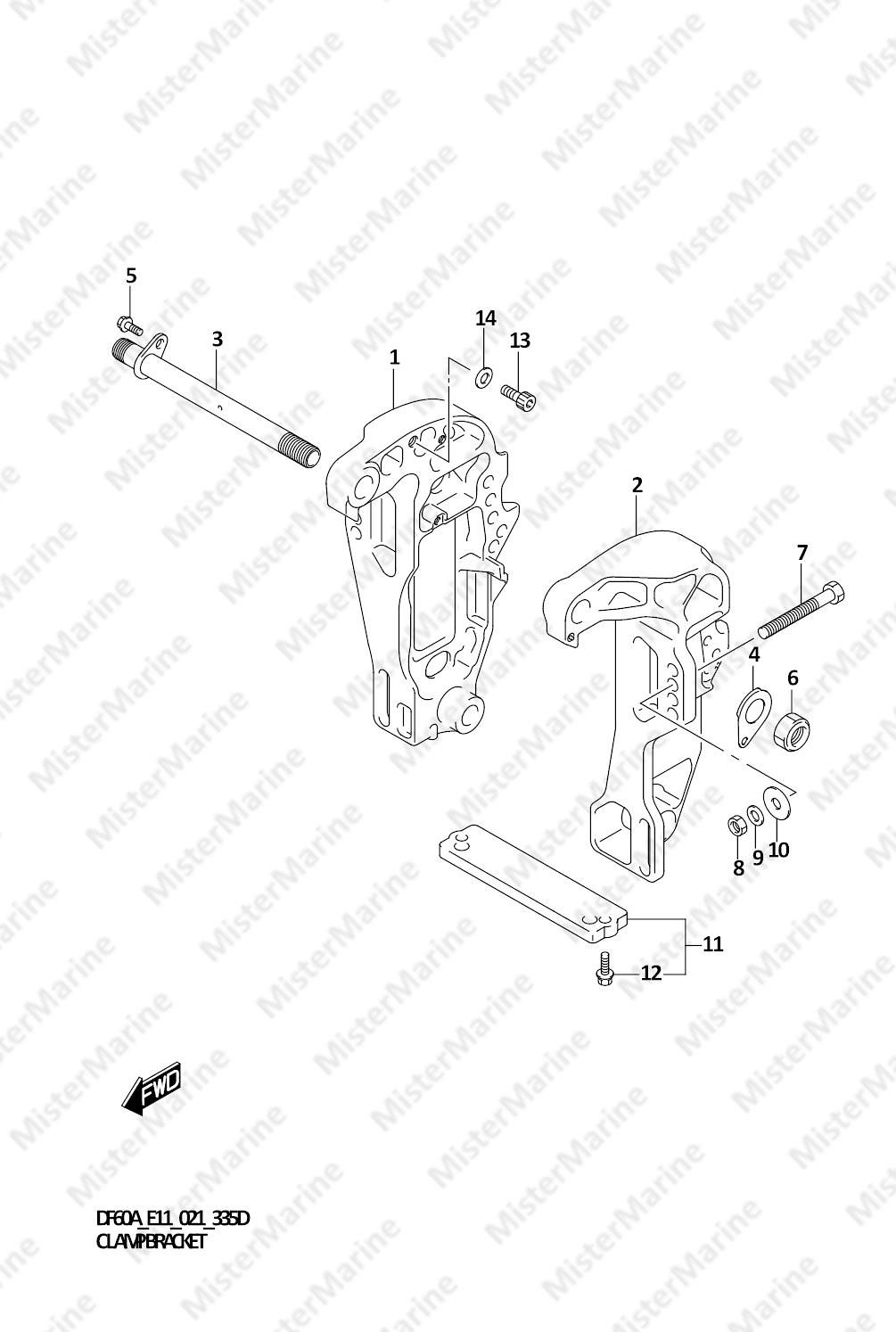 FIG.335D FIG.335D (1-I-8) CLAMP BRACKET