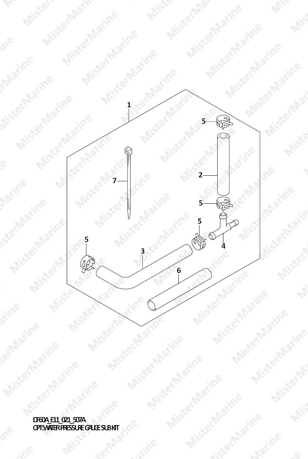 FIG.507A FIG.507A (2-F-6) OPT:WATER PRESSURE GAUGE SUB KIT