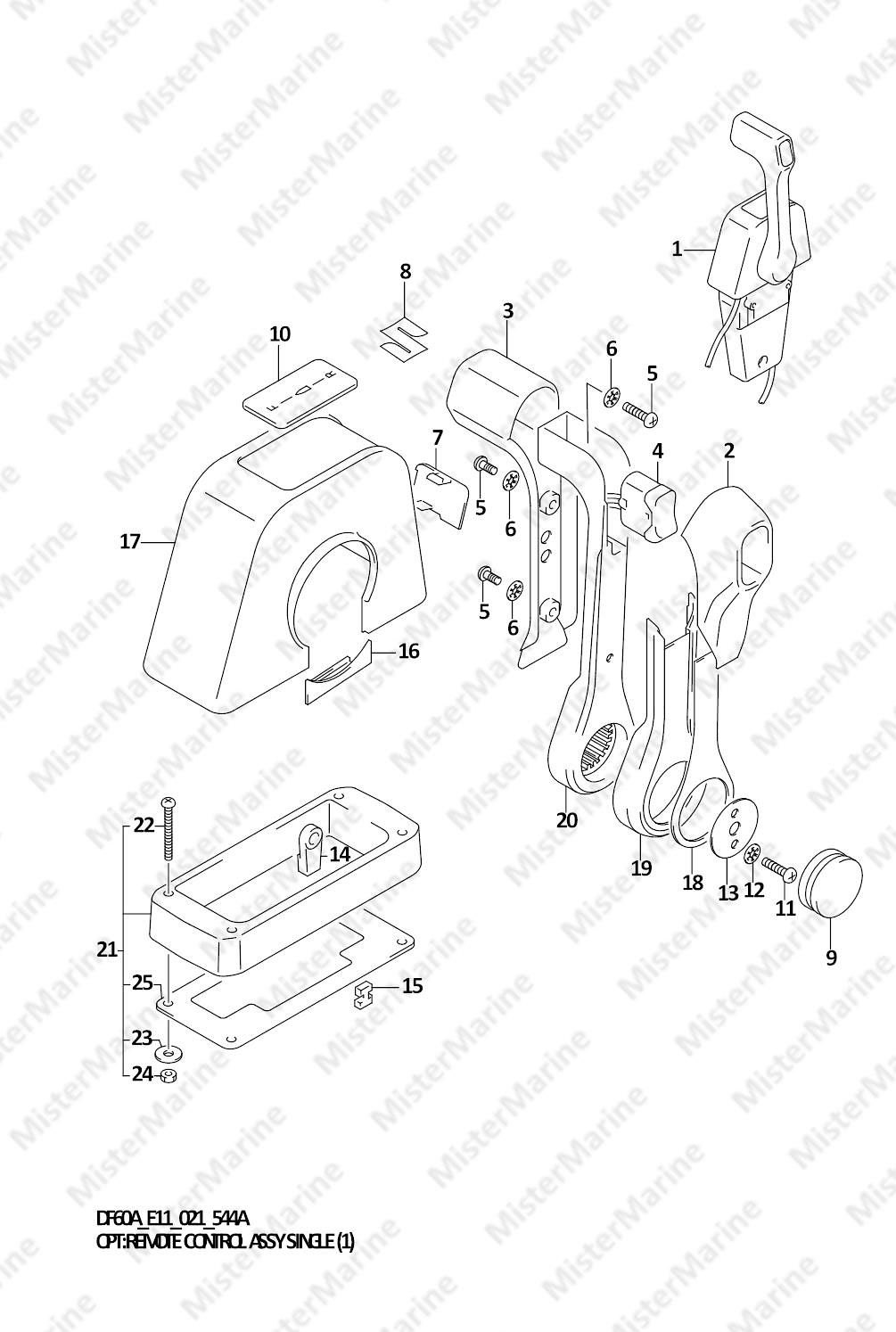 FIG.544A FIG.544A (2-G-5) OPT:REMOTE CONTROL ASSY SINGLE (1)
