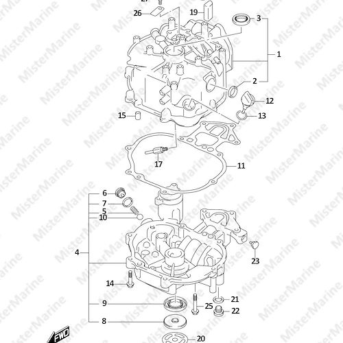 FIG.113A (1-B-3) CYLINDER BLOCK