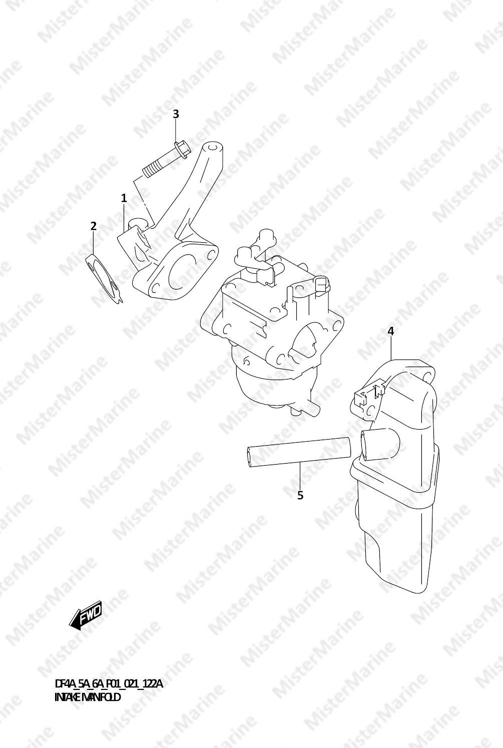 FIG.122A (1-B-5) INTAKE MANIFOLD