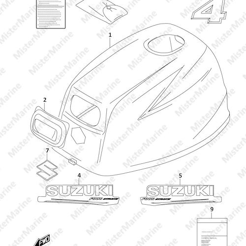 FIG.420A (1-C-12) ENGINE COVER (DF4A:020)