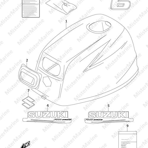 FIG.420G (1-C-14) ENGINE COVER (DF6A:020)
