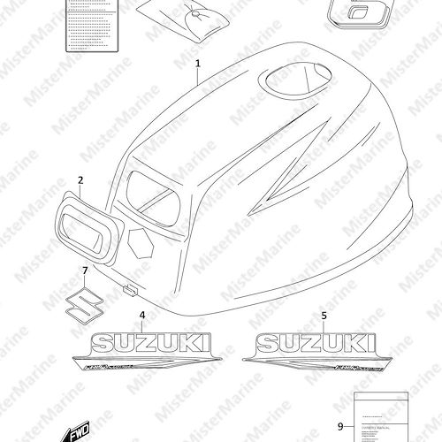FIG.420P (1-D-2) ENGINE COVER (DF6A:021)