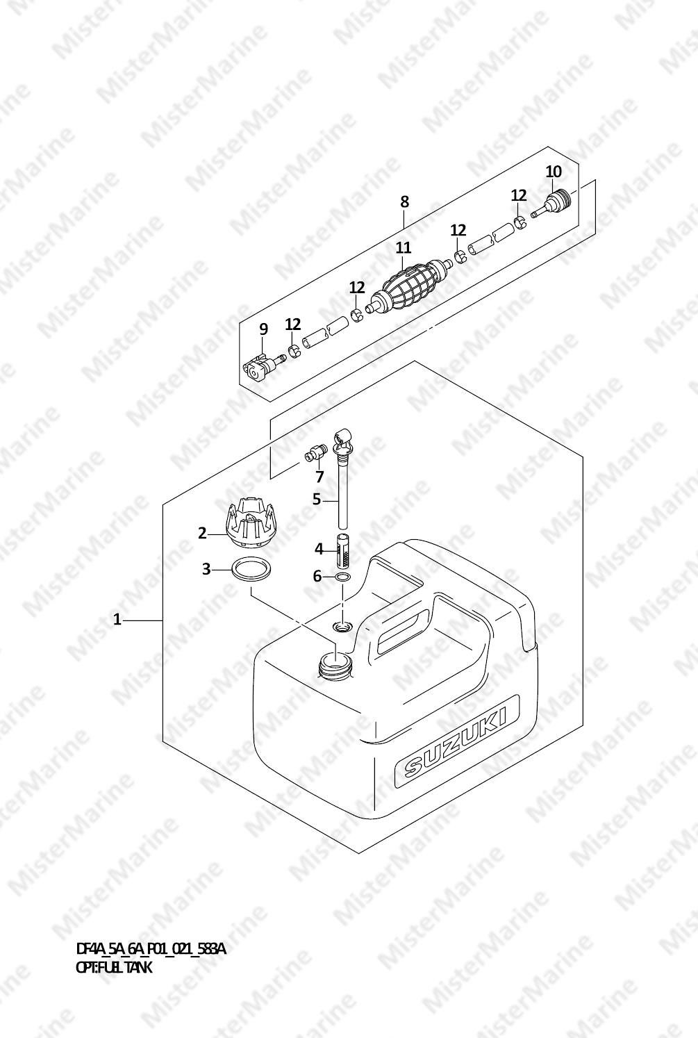 FIG.583A (1-D-9) OPT:FUEL TANK (DF5A,DF6A)