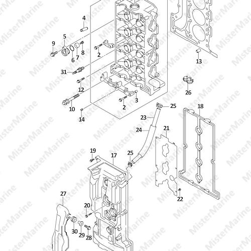 15 FIG.111A (1-B-3) CYLINDER HEAD (SEE NOTE)