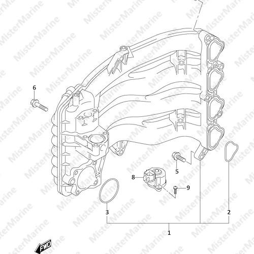 FIG.122A (1-C-4) INTAKE MANIFOLD