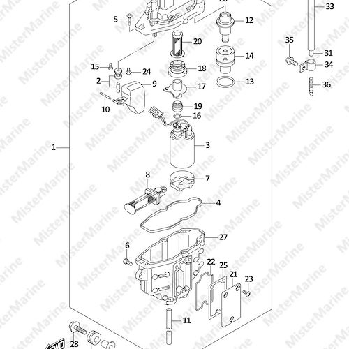 FIG.143A (1-C-8) FUEL VAPOR SEPARATOR (E01,E03,E11)