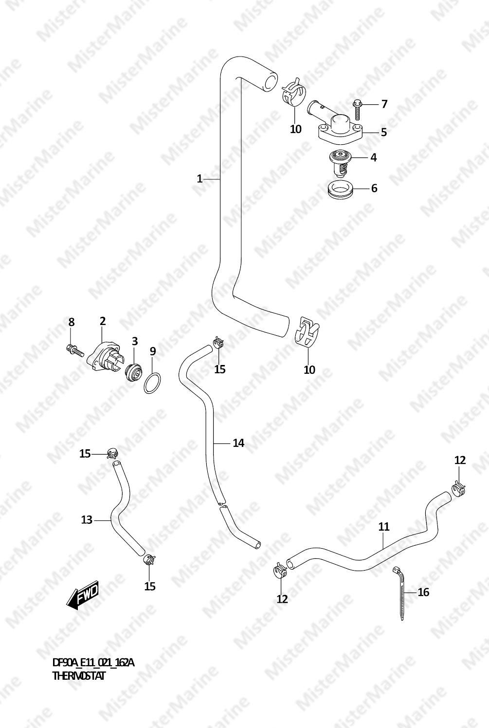 FIG.162A (1-D-8) THERMOSTAT