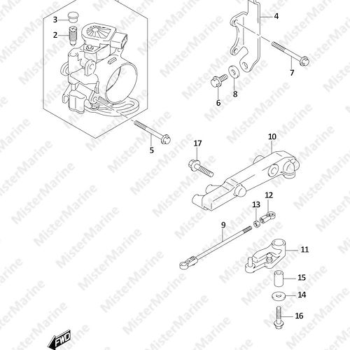 FIG.163A (1-D-9) THROTTLE BODY