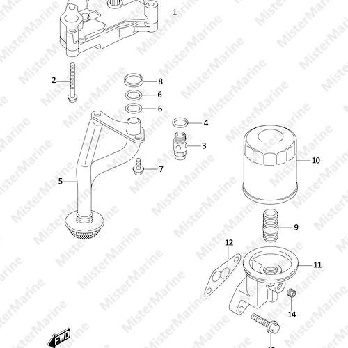 FIG.175A (1-D-10) OIL PUMP