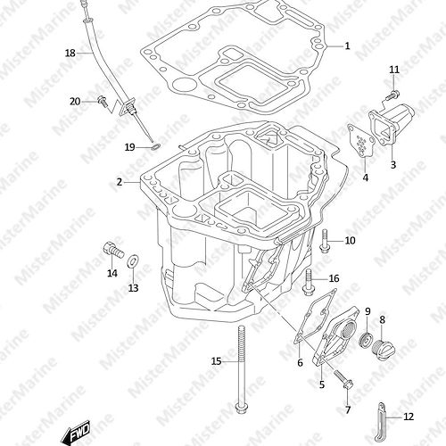 FIG.180A (1-D-11) OIL PAN