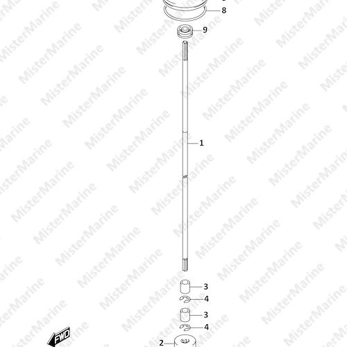 FIG.206A (1-D-13) CLUTCH ROD