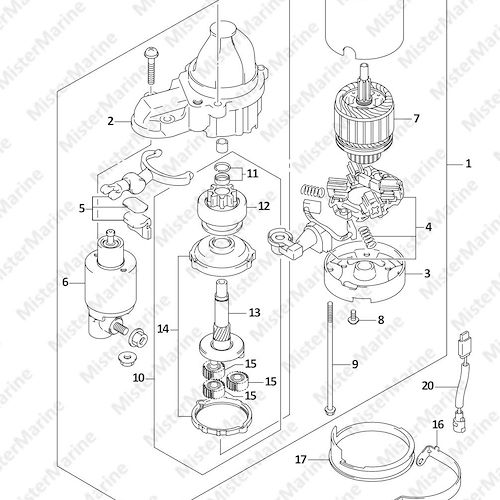 FIG.301A (1-E-3) STARTING MOTOR