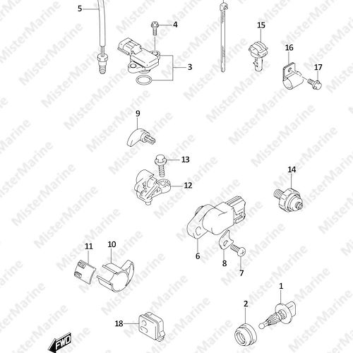 FIG.315A (1-E-6) SENSOR (SEE NOTE)