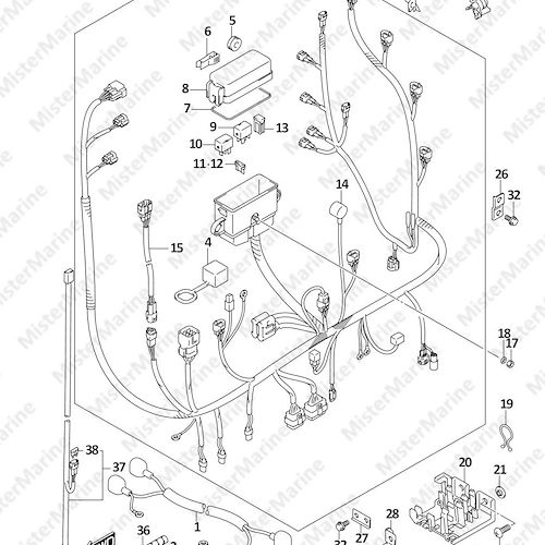 FIG.322D (1-E-14) HARNESS (DF100B)