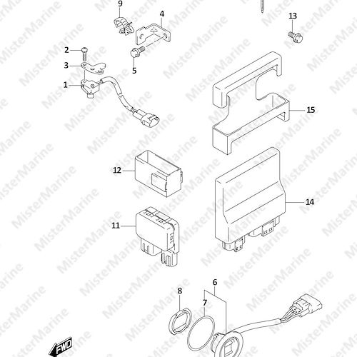 FIG.326A (1-F-2) PTT SWITCH/ENGINE CONTROL UNIT (SEE NOTE)