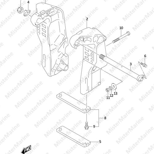 FIG.335A (1-F-7) CLAMP BRACKET (SEE NOTE)