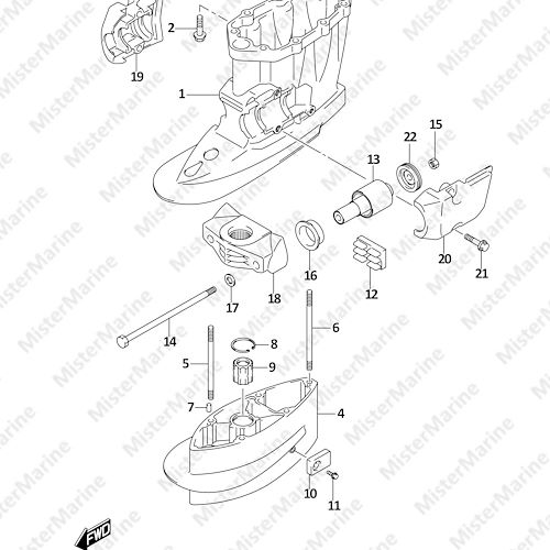 FIG.405A (1-G-6) DRIVE SHAFT HOUSING (SEE NOTE)