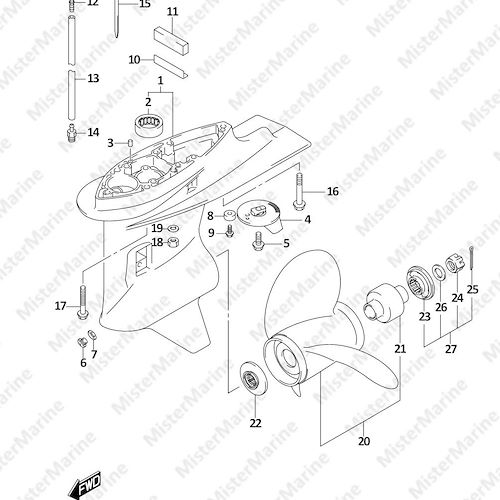 FIG.407A (1-G-9) GEAR CASE (SEE NOTE)