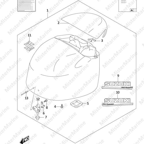 FIG.420H (1-I-6) ENGINE COVER (DF100B:020)
