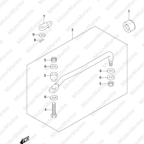 FIG.442A (1-I-9) DRAG LINK (DF70A,DF80A,DF90A,DF100B)