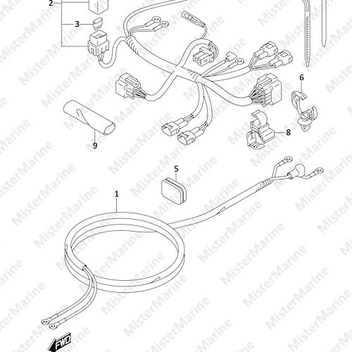 FIG.322B (1-D-7) HARNESS (DF8AR)