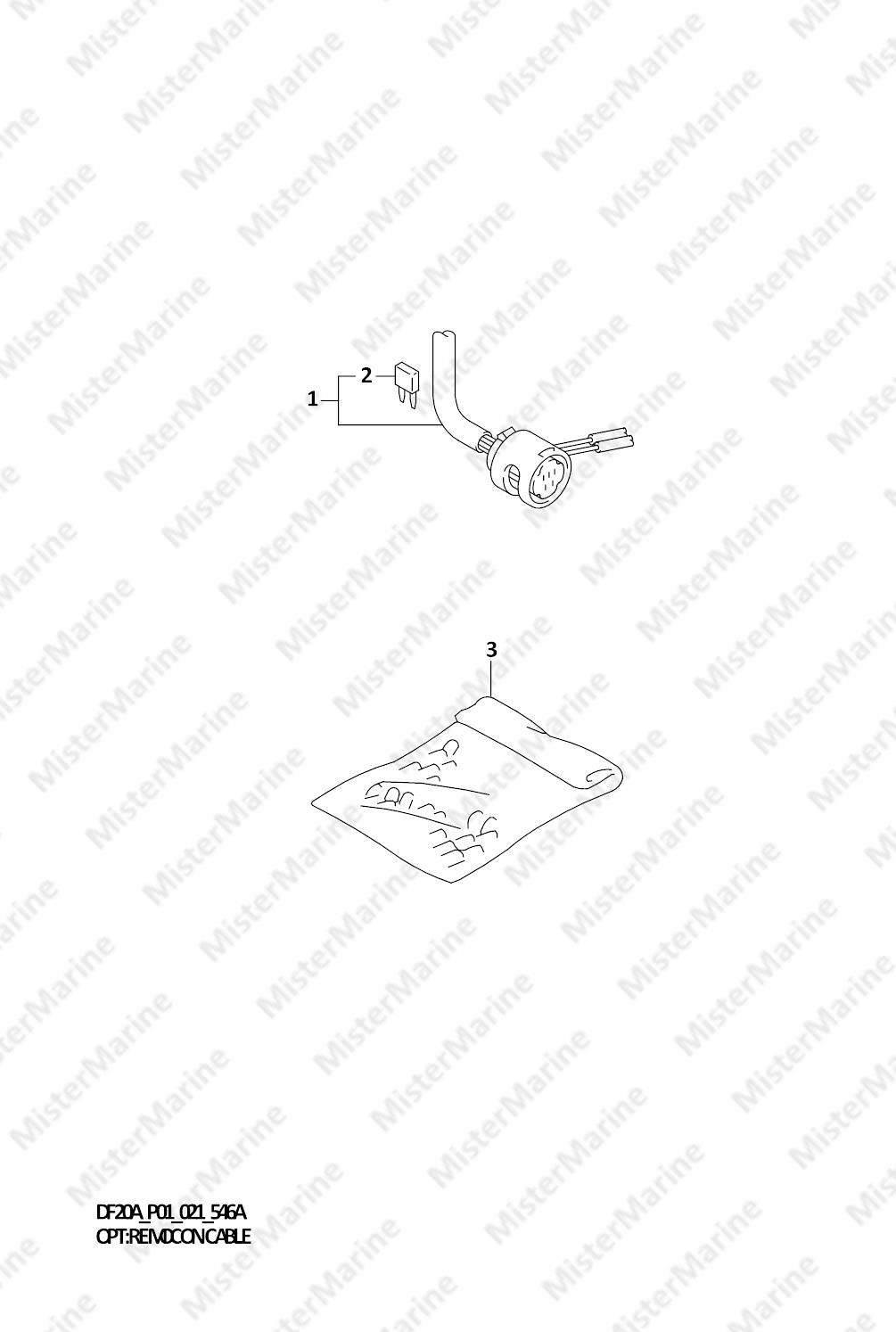FIG.546A (1-L-11) OPT:REMOCON CABLE (ELECTRIC STARTER)