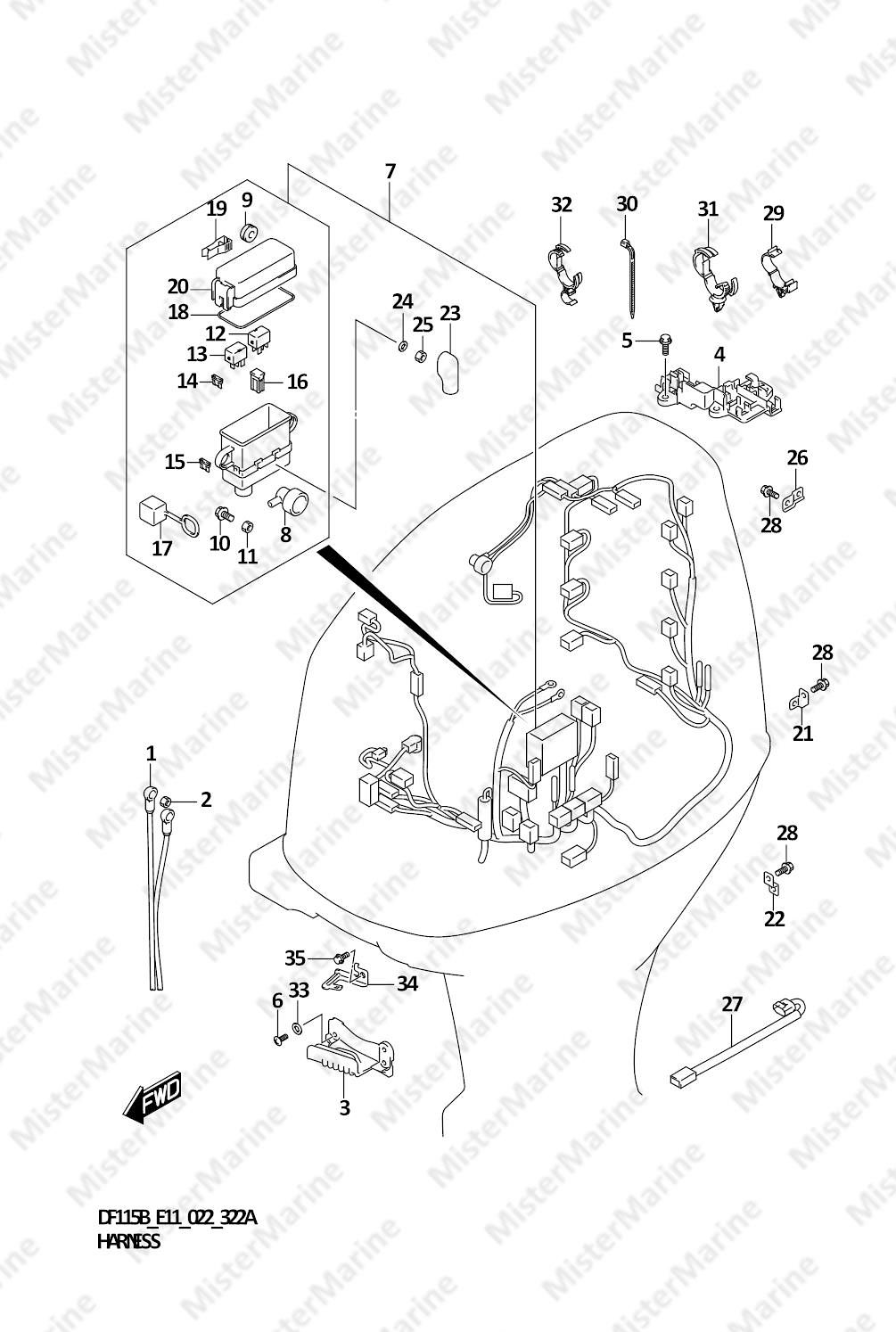 FIG.322A (1-D-7) HARNESS