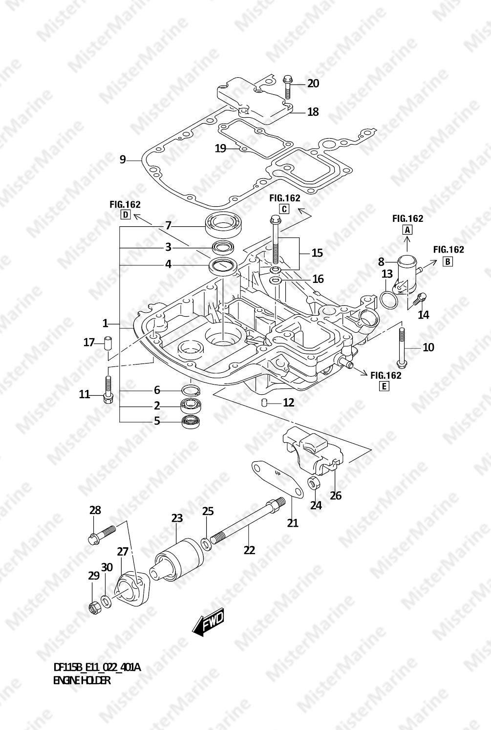 FIG.401A (1-D-16) ENGINE HOLDER