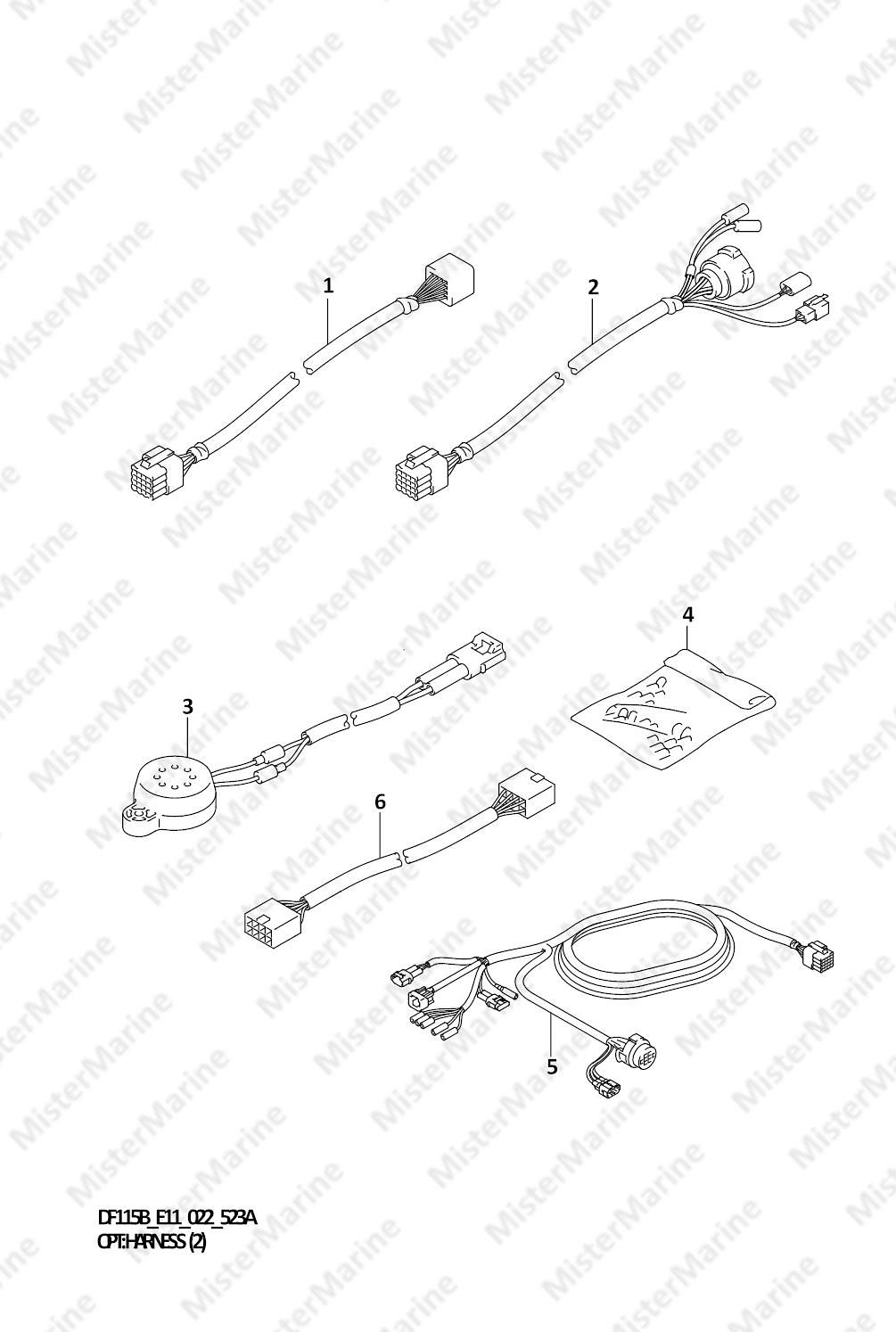 FIG.523A (1-F-12) OPT:HARNESS (2)