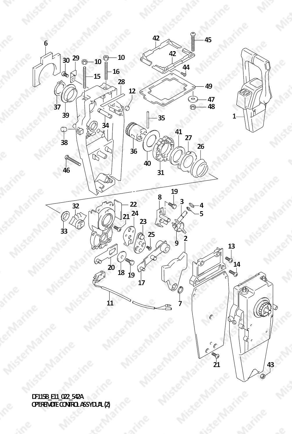 FIG.542A (1-G-4) OPT:REMOTE CONTROL ASSY DUAL (2)