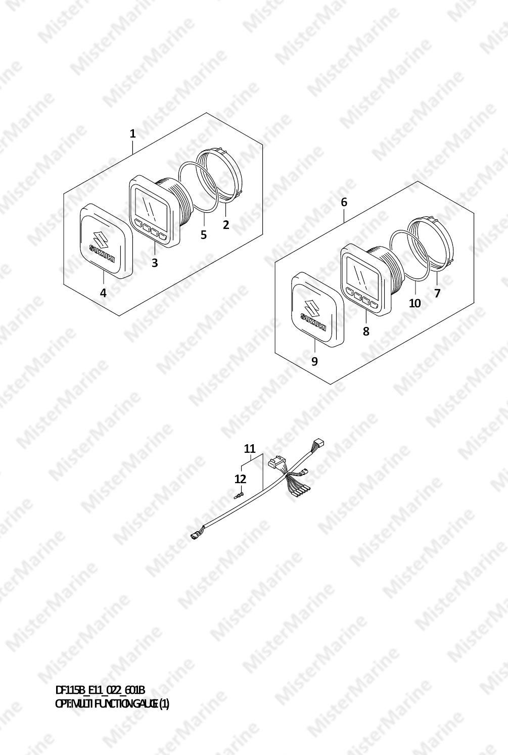 FIG.601B (1-G-13) OPT:MULTI FUNCTION GAUGE (1)